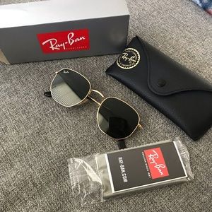Womens hexagonal ray ban sunglasses